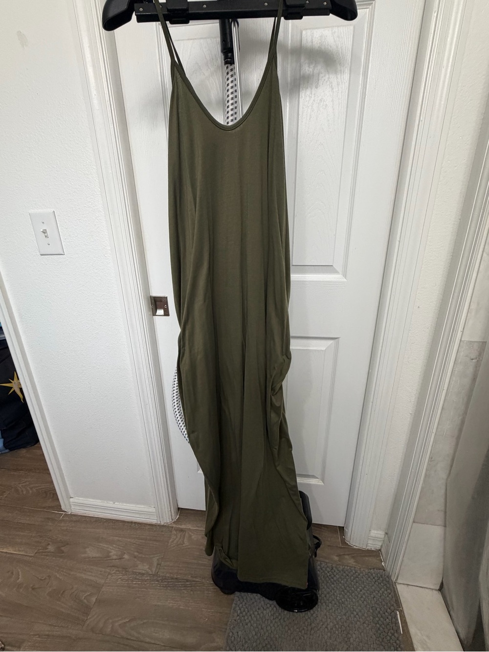 Olive Green Slip Maxi Dress and 2 old navy maxi dress’s (3 total)